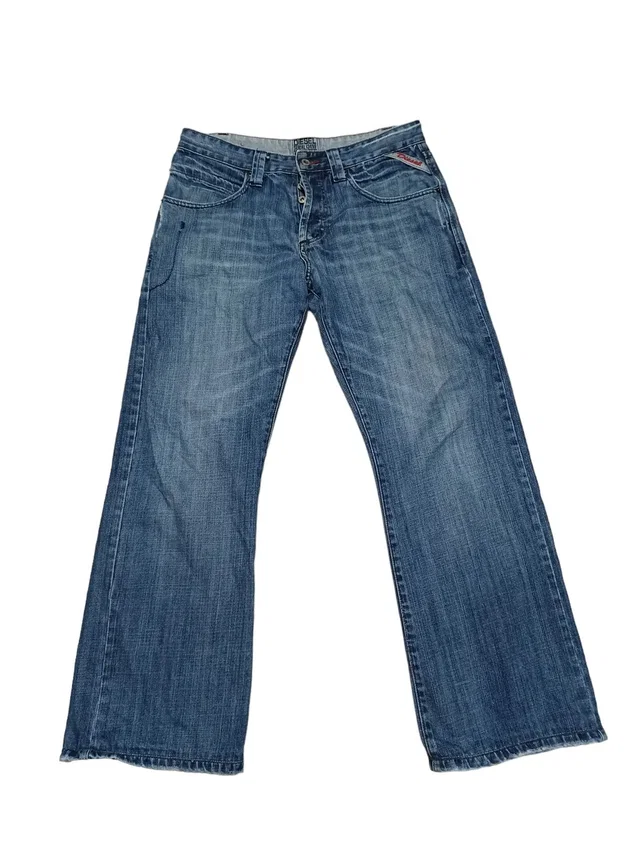 Diesel Avant Garde Wide 25cm Leg Opening Streetwear Jeans in blue from Grailed