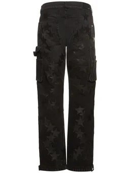 Amiri Baggy jeans with embossed details in 100% Cotton, 100% Calf, photo 5 of 5 from LUISAVIAROMA