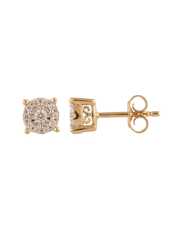 Lab Grown Diamonds Plated Silver 0.25 ct. tw. Lab-Grown Diamond Studs, image 1 of 1 from Gilt