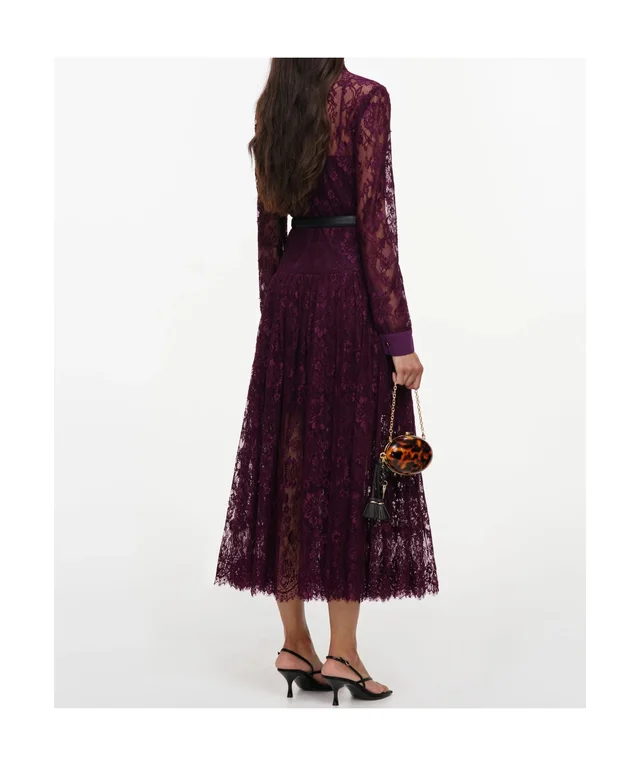 Self-Portrait Lace-up midi dress, photo 4 of 5 from SENSER