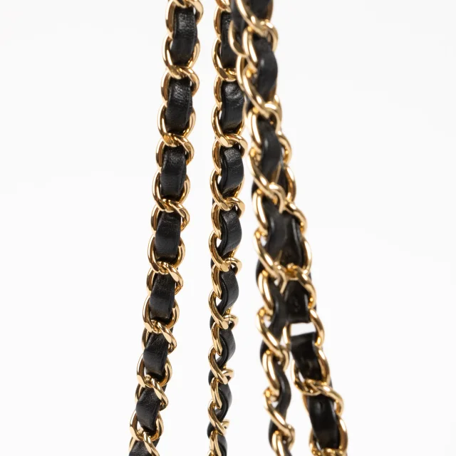 Chanel Small Classic Handbag in Black Lambskin from Labellov, photo 9 of 10