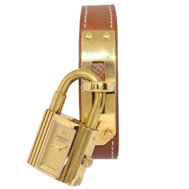 Hermès Kelly Watch Quartz Watch Yellow in Yellow from AMORE Vintage Tokyo