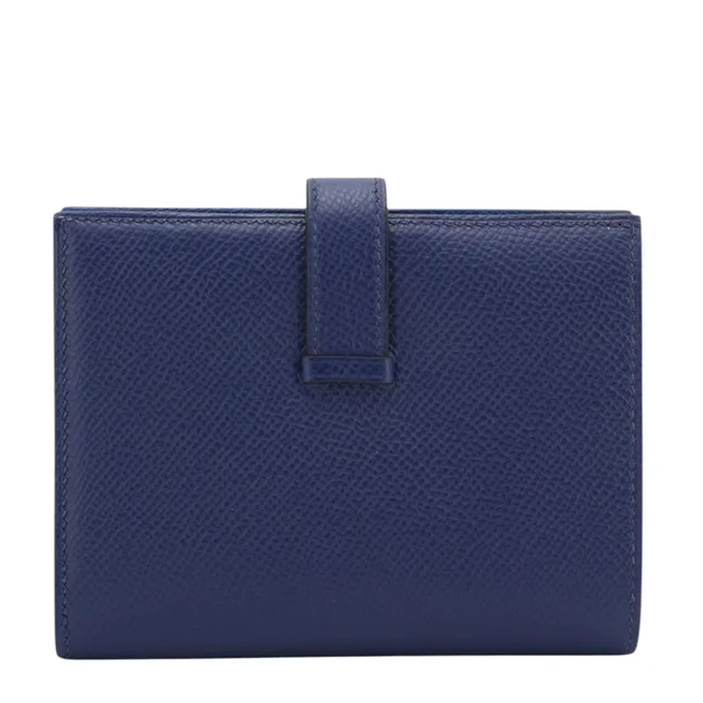 Hermès Bearn Compact wallet Bleu France (71) Bleu Saphir (73) in Blue Epsom leather from Ginza Xiaoma, photo 2 of 4