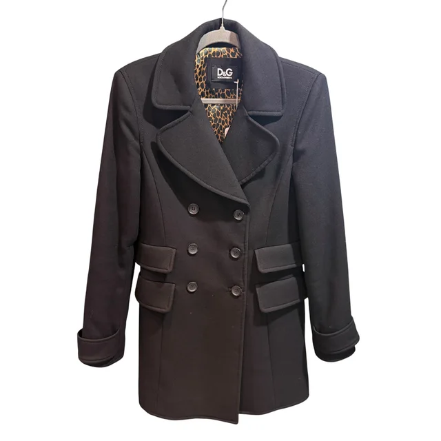 Dolce & Gabbana Coat Sz 42 in Black from Revivre Luxury Consignment