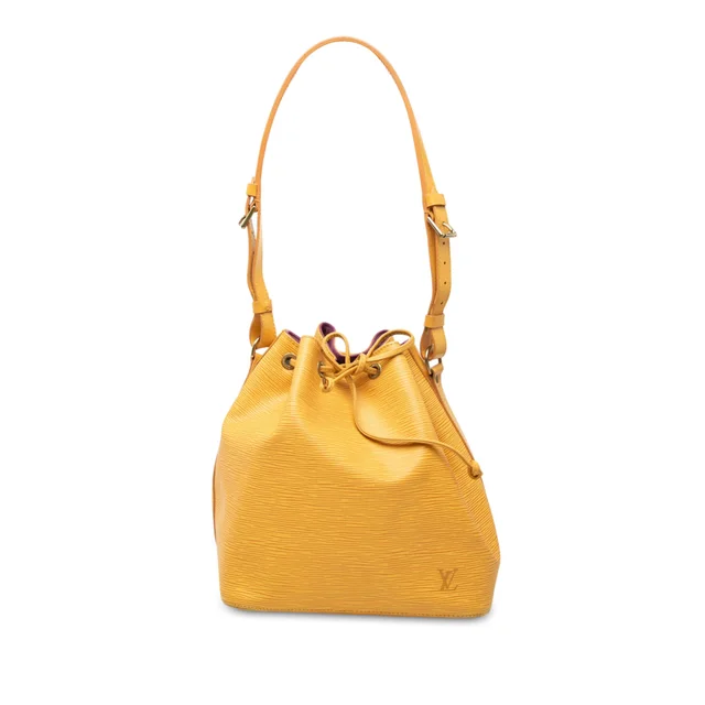Yellow Louis Vuitton Epi Petit Noe Bucket Bag in Yellow Leather from Designer Revival