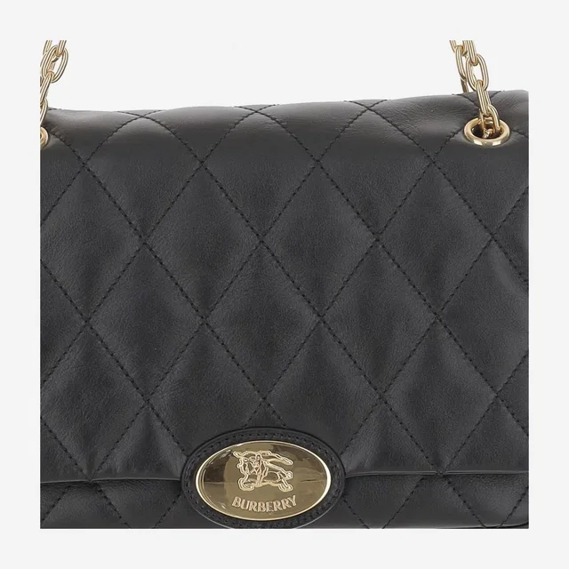 Burberry Quilted Calfskin Shoulder Bag — Black in Black Calfskin from HEWI