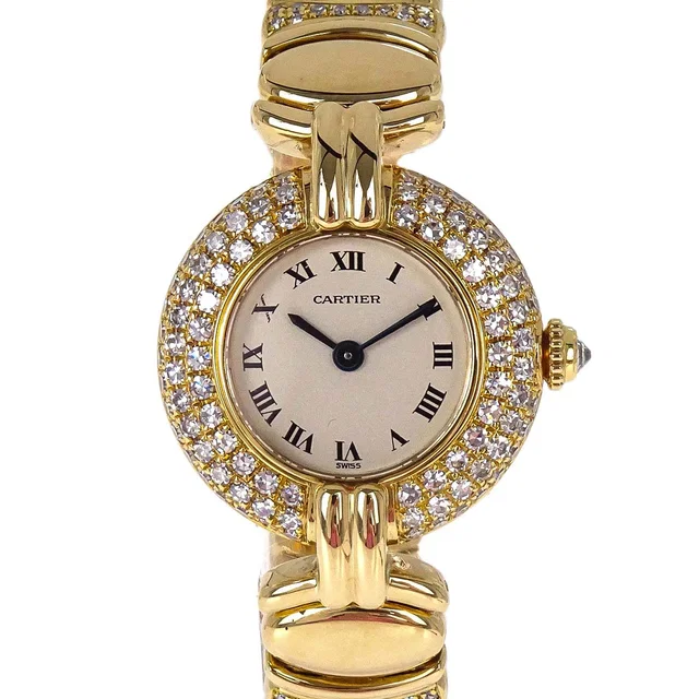 Cartier Must Colisee SM 23mm Ref.0581 Quartz Watch 18KYG Diamond from AMORE Vintage Tokyo