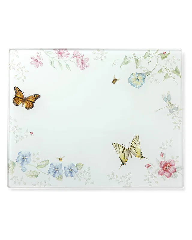 Lenox Butterfly Meadow Large Glass Cutting Board, image 1 of 1 from Rue La La
