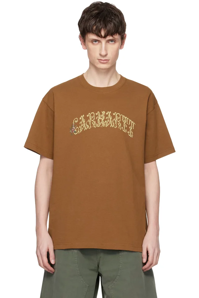 Tan Monogram T-shirt, image 1 of 1 from SSENSE