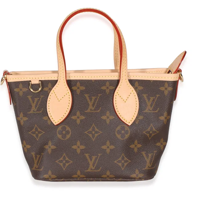 Louis Vuitton Monogram Canvas Neverfull Bb Brown Coated Handbag in Brown Coated canvas from HEWI