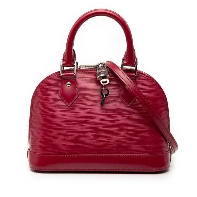 Pink Louis Vuitton Epi Alma BB Satchel in Pink Leather from Designer Revival