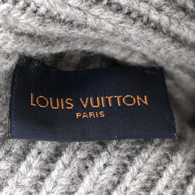 Mens LV Ahead Beanie Gris in Grey Cashmere from FASHIONPHILE, photo 5 of 7