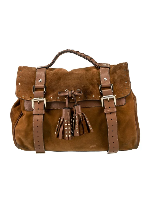 Mulberry Top Handle Other bag in Brown Suede from The RealReal