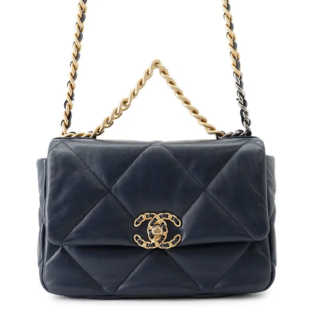 CHANEL 19 ChainShoulder NavyAS1160 Lambskin in Lambskin from GALLERY RARE
