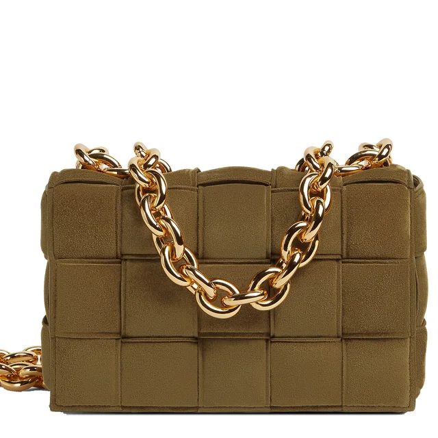 Bottega Veneta Chain Padded Cassette Suede, Acorn from Cultstatus, photo 1 of 1