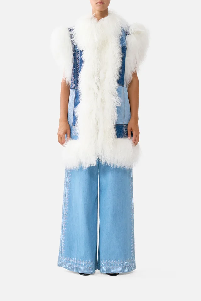Camilla eBoutique OVERSIZED SHEARLING GILET THE HUM OF THE ALHAMBRA from CAMILLA, photo 1 of 1