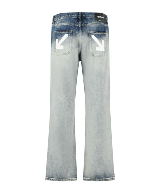 Off-White 'HALF ARROW SLIM RELAXED' BLUE COTTON JEANS, photo 3 of 3 from SENSER