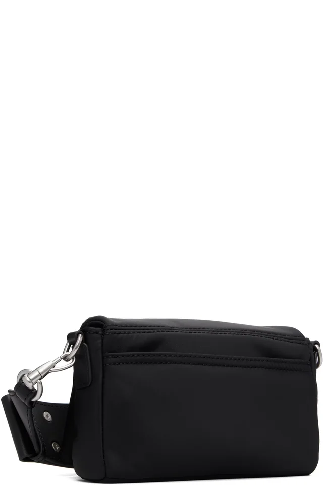 AMI Paris Black Nylon Marcel Lunch Box Bag, photo 3 of 4 from SSENSE