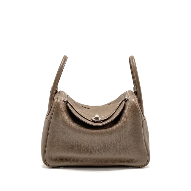 Hermès Lindy 30 Clemence Etoupe SHW Stamp U in Taupe Clemence leather from EMIER