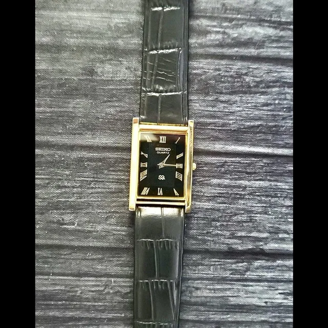 Seiko Dial New Batt & Movt Men's Tank Dress Watch in gold|black from Poshmark