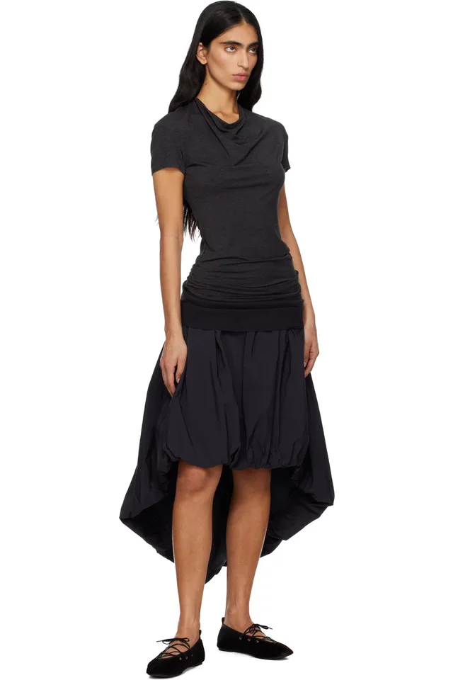 Paloma Wool Black Fanquir Midi Skirt, photo 4 of 4 from SSENSE
