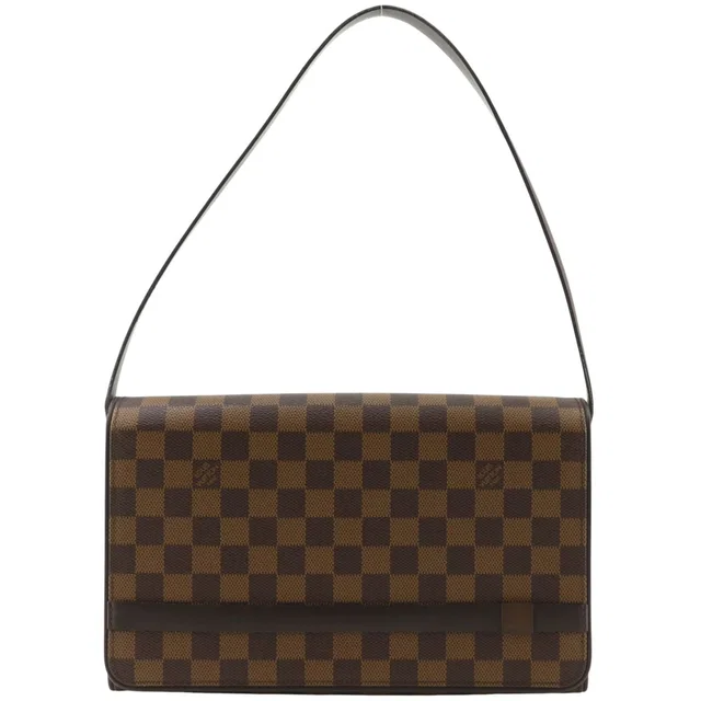 Louis Vuitton Tribeca Long Damier Canvas Brown Shoulder Bag in Brown Canvas from The Reluxe