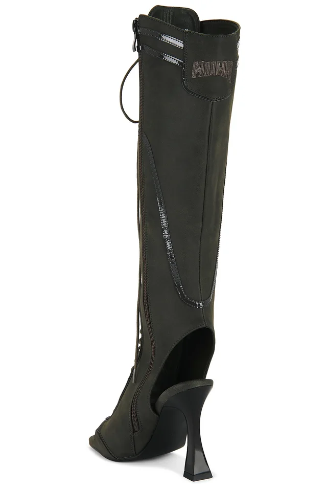 NIIHAI The Striker Lace Up Boot in Stone Grey, photo 3 of 5 from REVOLVE (Canada)