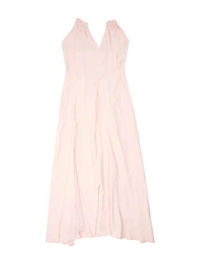 SIMKHAI Tie Neck Midi Length Dress in black from The RealReal