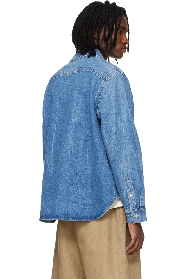 AGOLDE Blue Craven Denim Shirt, photo 3 of 4 from SSENSE