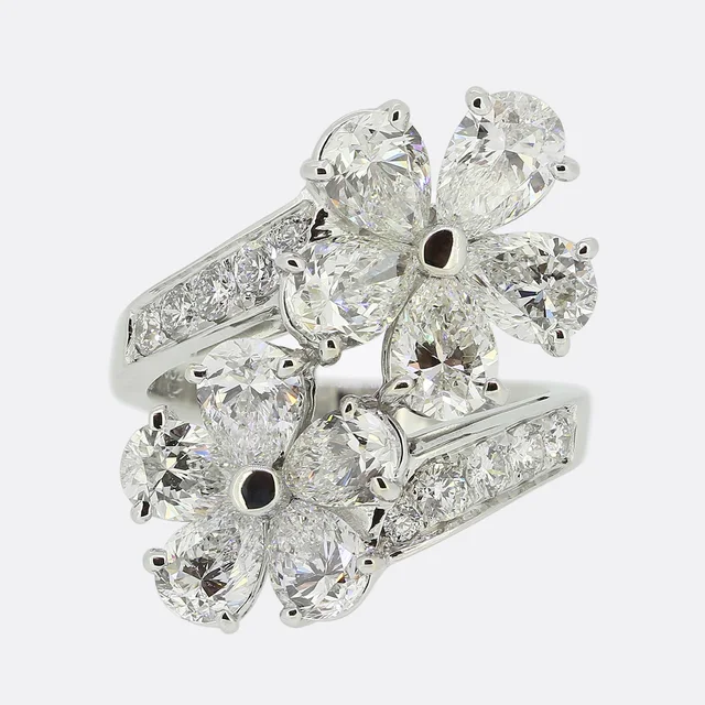 Bvlgari Diamond Contraire Crossover Ring from The Vintage Jeweller