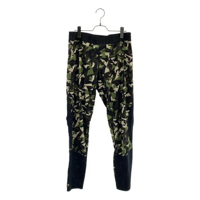 Fendi Bugs Eye Camouflage Leggings XL Khaki Pants in Green from The Reluxe