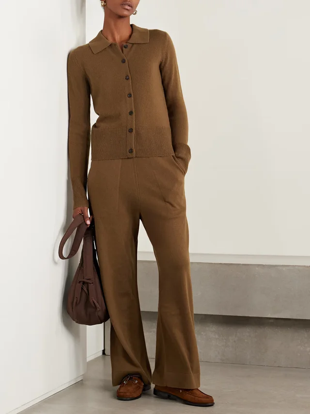 LE KASHA Fraga organic cashmere cardigan in Brown, photo 2 of 2 from NET-A-PORTER (Canada)