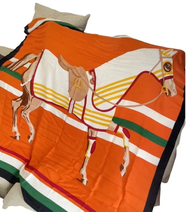 Hermès 140cm Cashmere/ Silk Large Scarf - in Box in Silk from Luxury Promise