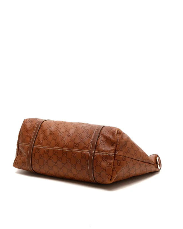 Gucci GG Signature Tote Bag in Leather from A Retro Tale, photo 5 of 7