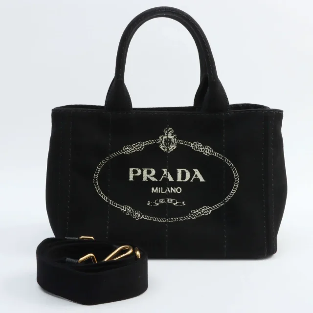 Prada Canapa 2-way bag black from VINTAGE QOO TOKYO, photo 18 of 18