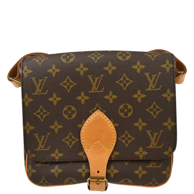 Louis Vuitton Monogram Cartouchiere MM Shoulder Bag M51253 in Coated canvas from AMORE Vintage Tokyo