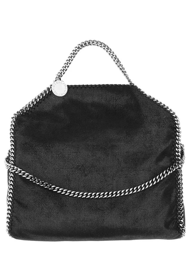 Stella McCartney Falabella Fold Shoulder Bag — Black Suede in Black Suede from HEWI