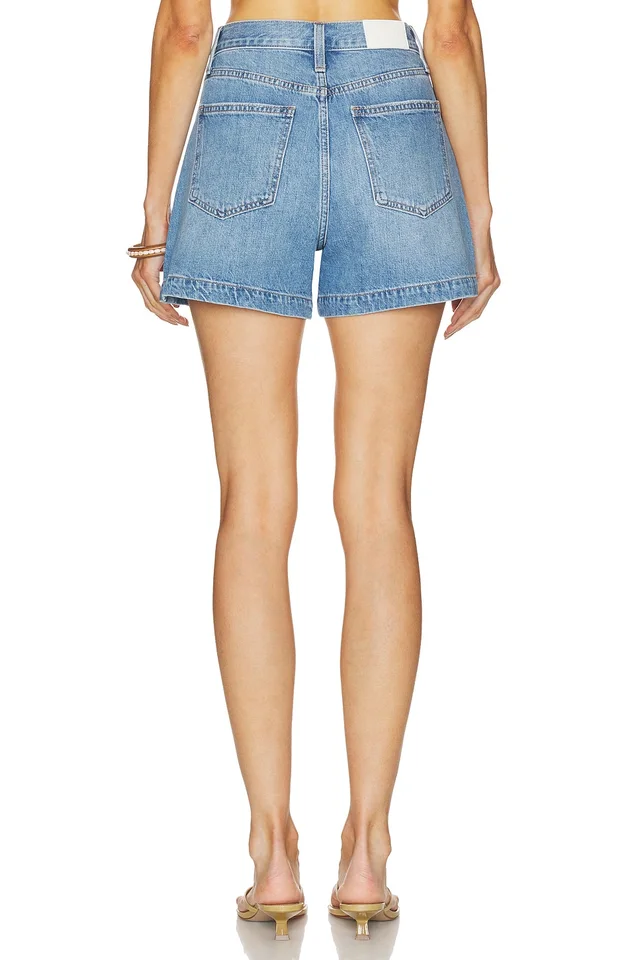 PISTOLA Saige High Rise A-Line Shorts in Sail Away, photo 4 of 6 from REVOLVE (Canada)