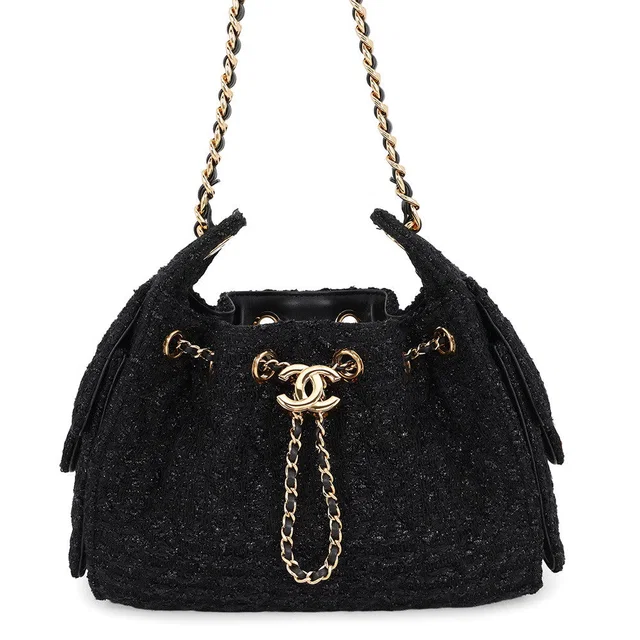 Chanel 25 ChainShoulder Bag BlackAS5631-B25071-94305 Tweed Size Mini in Tweed from GALLERY RARE