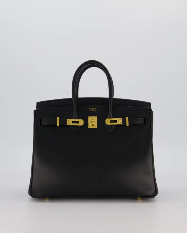 Hermès Birkin 25 Retourne Bag in Black Leather from Sellier, photo 2 of 12