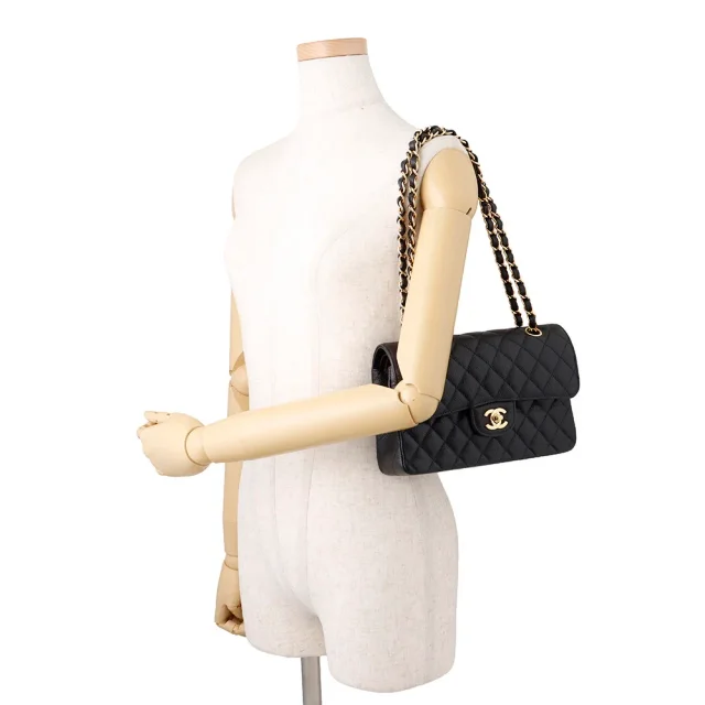 Chanel Matelasse23 Flap Chain Shoulder Bag BlackA01113 Caviar Leather Size 23 in Caviar leather from GALLERY RARE, photo 4 of 18