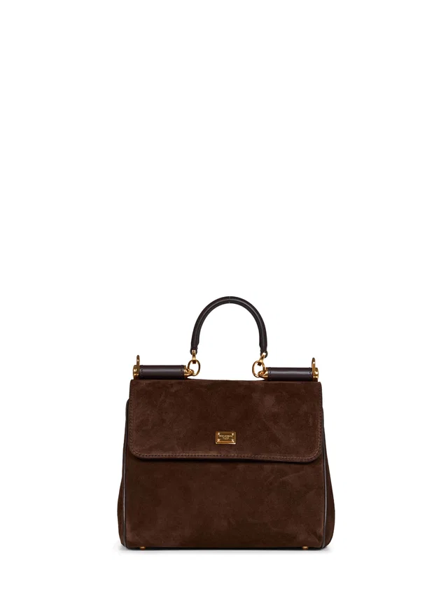 Dolce & Gabbana My Sicily Top Handle Bag — Brown Calf Leather in Brown Calfskin from HEWI