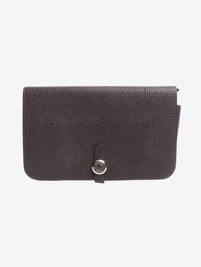 Hermès Purple 2006 Dogon Duo wallet in Purple Togo leather from Sign of the Times
