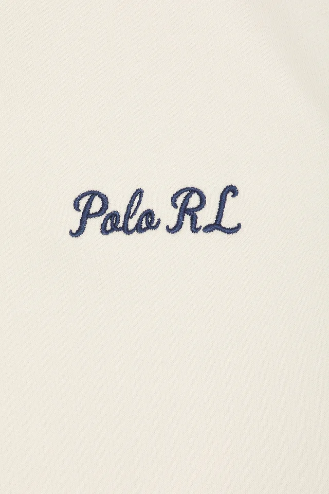 Polo Ralph Lauren Fleece Polo Script Heritage Bear Hoodie in Nevis, photo 5 of 5 from REVOLVE (Canada)