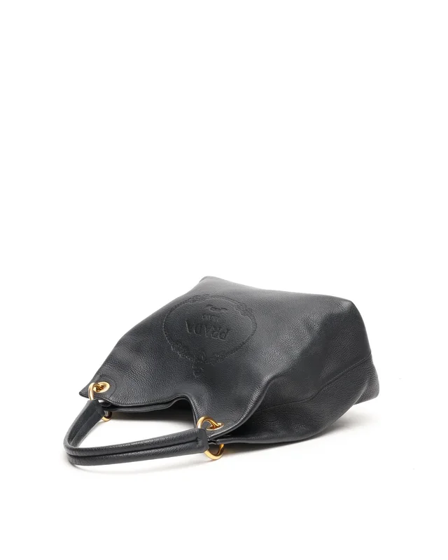 Prada Vitello Phenix Hobo Bag in Denim from A Retro Tale, photo 5 of 10