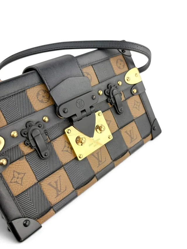 Louis Vuitton Petite Malle Damier Tressage Monogram Canvas and Leather in Coated canvas from Season 2 Consign, photo 5 of 10