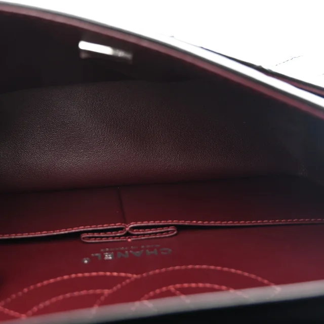 Chanel Aged Calfskin Quilted 2.55 Reissue 225 Flap Black in Black Calfskin from FASHIONPHILE, photo 5 of 10