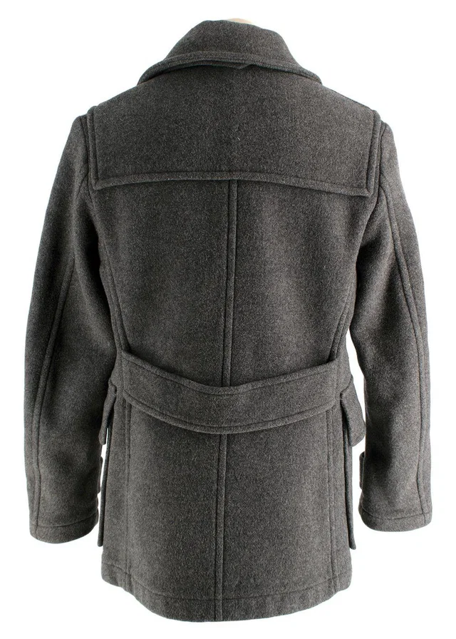 Burberry Grey Wool Double Breated Jacket/coat in Grey Wool from HEWI