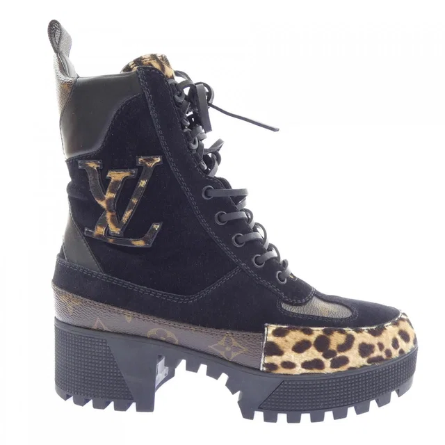 Louis Vuitton Laureate Line Boots in Coated canvas from The Reluxe