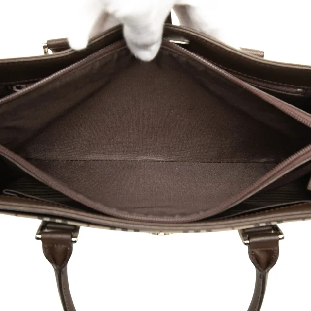 Beige Burberry House Check Canvas Handbag in Beige Canvas from Designer Revival, photo 4 of 6
